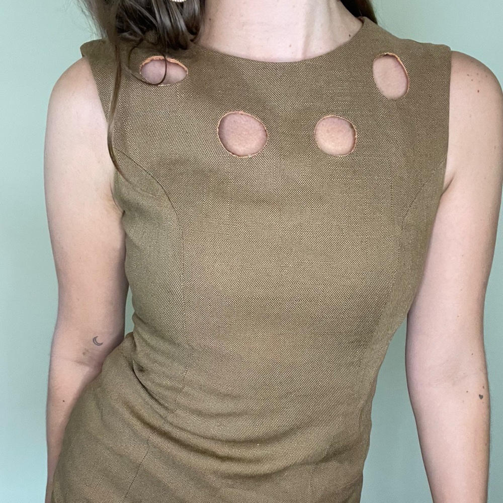 Hand sewn vintage midi dress